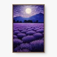 Quadro Decorativo Campo Roxo - Quadros de paisagens