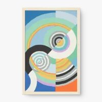 Quadro Decorativo Abstrato Orfismo – arte geométrica vibrante