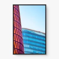 Quadro Decorativo Estruturas Geométricas – Arquitetura Moderna