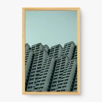 Quadro Decorativo Prédios Escorados - Quadros de profissões Quadro Decorativo Prédios Escorados - Quadros de profissões