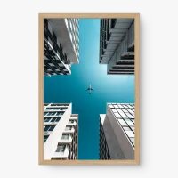 Quadro Decorativo Sobrevoo Urbano - Quadros de profissões Quadro Decorativo Sobrevoo Urbano - Quadros de profissões