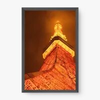 Quadro Decorativo Torre Vermelha - Quadros de profissões