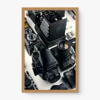 Quadro Decorativo Câmeras Analógicas - Quadros de profissões Quadro Decorativo Câmeras Analógicas - Quadros de profissões
