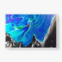 Quadro Decorativo Abstrato Pour Art II – Arte Fluida Vibrante
