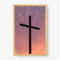 Quadro Decorativo Cruz Cristã – Arte Religiosa e Fé Cristã