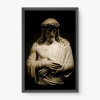 Quadro Decorativo Escultura de Jesus – Arte Sacra e Fé Cristã Quadro Decorativo Escultura de Jesus – Arte Sacra e Fé Cristã