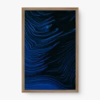 Quadro Decorativo Abstrato Marmorizado Azul - Loja de quadros Abstratos