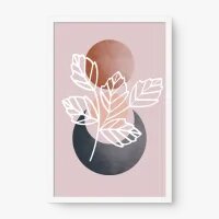 Quadro Decorativo Sketch Folhas – Arte Minimalista Moderna