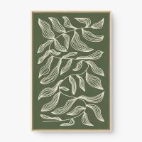 Quadro Decorativo Sketch Folhinhas – Arte Botânica Minimalista