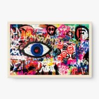 Quadro Decorativo Street Art Olhares – Arte Urbana Contemporânea