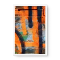 Quadro Decorativo Street Art Orange - Quadros de street art