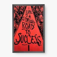 Quadro Decorativo Street Art Estreita Estrada pro Sucesso