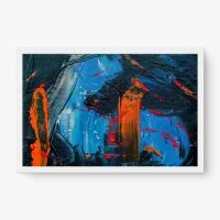 Quadro Decorativo Abstrato Tela Pintada II - Loja de quadros Abstratos