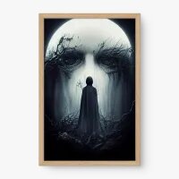 Quadro Decorativo Desígnio Lunar – Arte Surreal e Mística