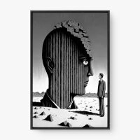 Quadro Decorativo Arte Enigmática - Quadros surrealistas