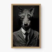 Quadro Decorativo Sr. Lobo – Arte Surreal Moderna e Sombria
