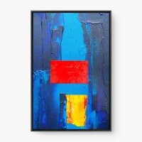 Quadro Decorativo Abstrato Tela Pintada V – Arte Contemporânea