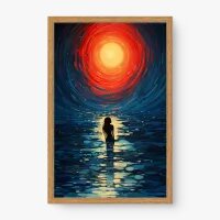 Quadro Decorativo Mar ao Luar - Quadros surrealistas