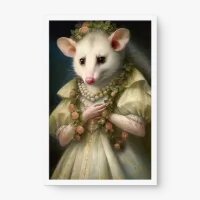 Quadro Decorativo Gambá Camponesa - Quadros surrealistas