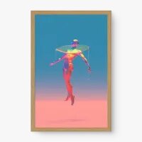 Quadro Decorativo Irradiante – Arte Surreal Colorida e Futurista