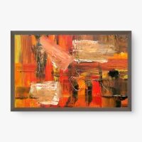 Quadro Decorativo Abstrato Tela Pintada X - Loja de quadros Abstratos