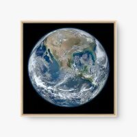 Quadro Decorativo Planeta Terra – Arte Cósmica e Beleza Natural