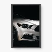 Quadro Decorativo Ford Mustang Rouge | Arte Automotiva