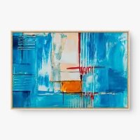 Quadro Decorativo Abstrato Tela Pintada XV – pintura abstrata