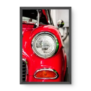 Quadro Decorativo Farol Retrô – arte automotiva vintage Quadro Decorativo Farol Retrô – arte automotiva vintage