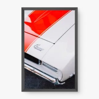 Quadro Decorativo Capô do Camaro – arte automotiva esportiva Quadro Decorativo Capô do Camaro – arte automotiva esportiva