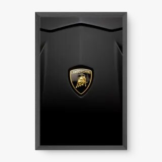 Quadro Decorativo Símbolo da Lamborghini – arte automotiva de luxo