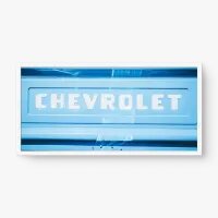 Quadro Decorativo Placa Chevrolet – Arte Automotiva Vintage