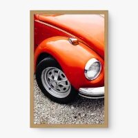 Quadro Decorativo Roda de Fusca – Ícone Clássico Automotivo