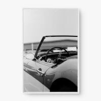 Quadro Decorativo Conversível PB – Elegância Automotiva Clássica