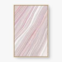 Quadro Decorativo Abstrato Veios Tons Rosados - Loja de quadros Abstratos