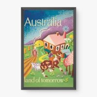 Quadro Decorativo Vintage Austrália | Arte Retrô – Quadrart