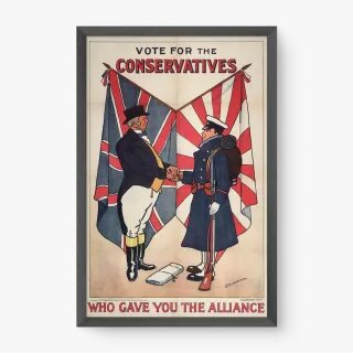 Quadro Decorativo Pôster Votação Reino Unido Vintage – arte retrô inspirada em pôster político britânico Quadro Decorativo Pôster Votação Reino Unido Vintage – arte retrô inspirada em pôster político britânico
