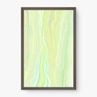 Quadro Decorativo Abstrato Veios Esverdeados – arte leve