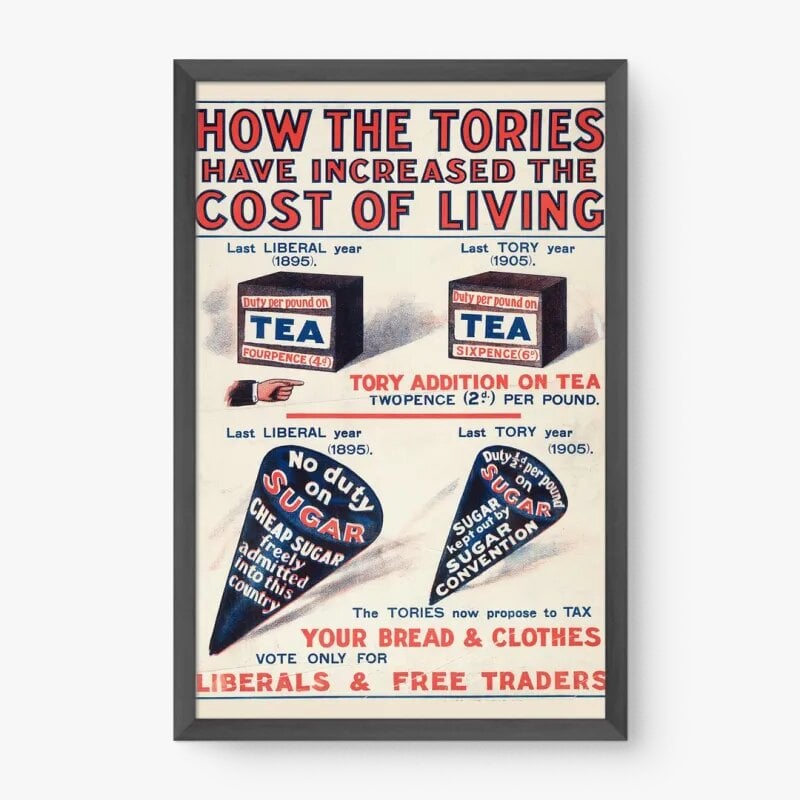 Quadro Decorativo Liberais x Conservadores Vintage Quadro Decorativo Liberais x Conservadores Vintage