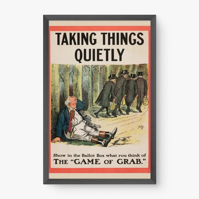 Quadro Decorativo Propaganda Política Vintage