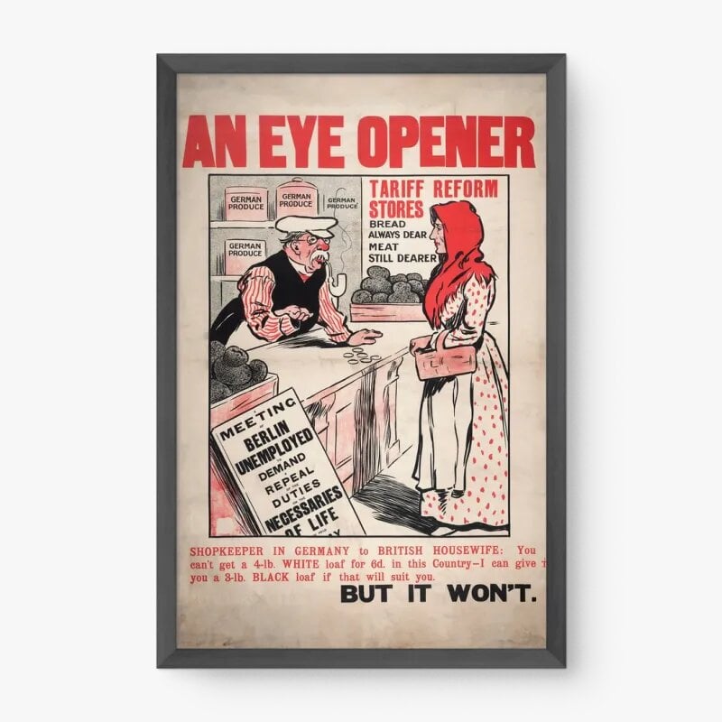 Quadro Decorativo Pôster Reforma Tarifária Vintage Quadro Decorativo Pôster Reforma Tarifária Vintage