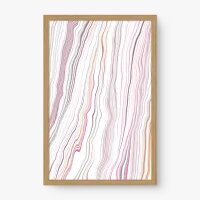 Quadro Decorativo Abstrato Veios Coloridos – arte vibrante
