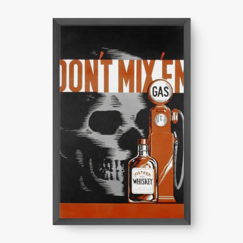 arte retrô inspirada em pôster publicitário clássico com tipografia elegante e estilo nostálgico