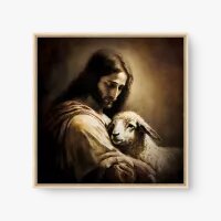 Quadro Decorativo Cordeiro de Deus – Arte Religiosa e Amor Divino