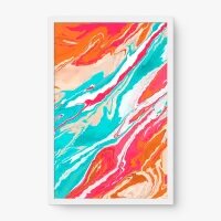 Quadro Decorativo Abstrato Suminagashi Colorful III - Loja de quadros Abstratos Quadro Decorativo Abstrato Suminagashi Colorful III - Loja de quadros Abstratos