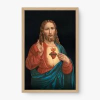 Quadro Decorativo Sagrado Coração de Jesus – Arte Religiosa e Fé Cristã