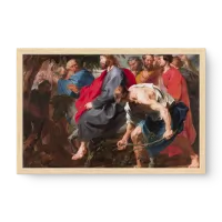 Quadro Decorativo Cristo em Jerusalém – Arte Religiosa e Fé Cristã