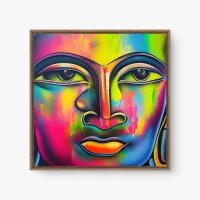 Quadro Decorativo Buda Pop Art – Espiritualidade e Arte Moderna