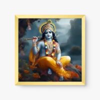 Quadro Decorativo Krishna – Amor Divino e Harmonia Espiritual