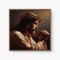 Quadro Decorativo Oração Divina – Arte Sacra e Espiritualidade